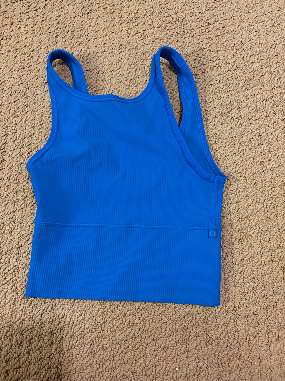 lululemon athletica Cobalt Blue Ribbed Tank
